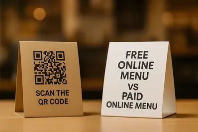 مقایسه منوی دیجیتال رایگان و اشتراکی